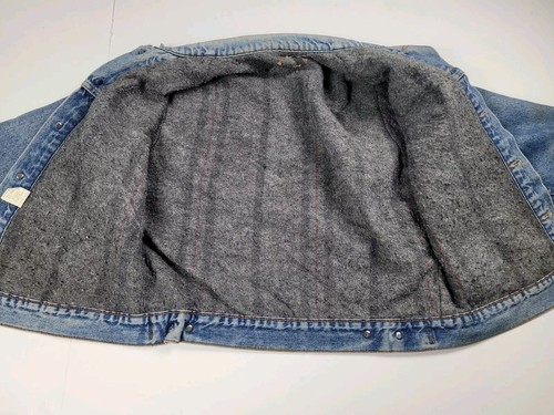 Giacca foderata coperta camionista denim vintage Levis uomo 40 Med made USA 70506 0316 - Foto 8 di 14