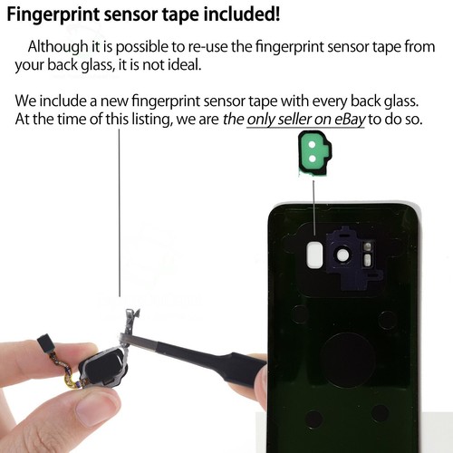 Remplacement de verre arrière transparent transparent + ruban IP68 pour Samsung Galaxy S23U ~ S8 - Photo 34 sur 225