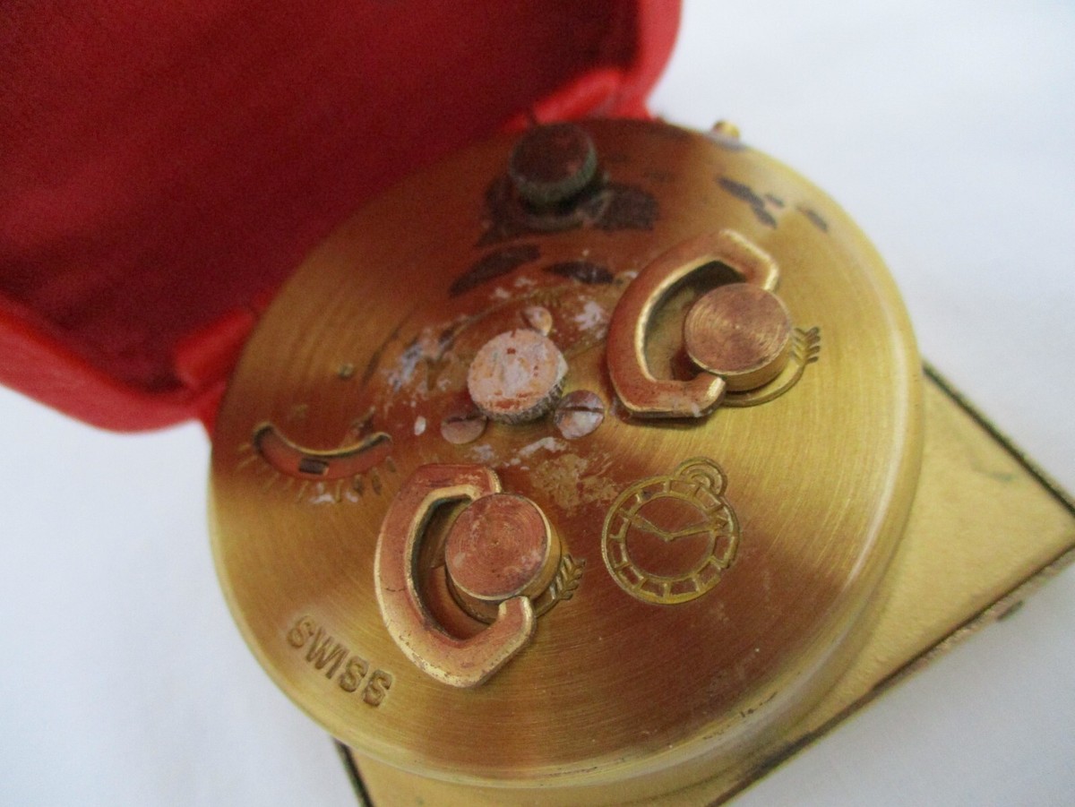 Bucherer Swiss Made Travel Clock Watch Vintage | eBay