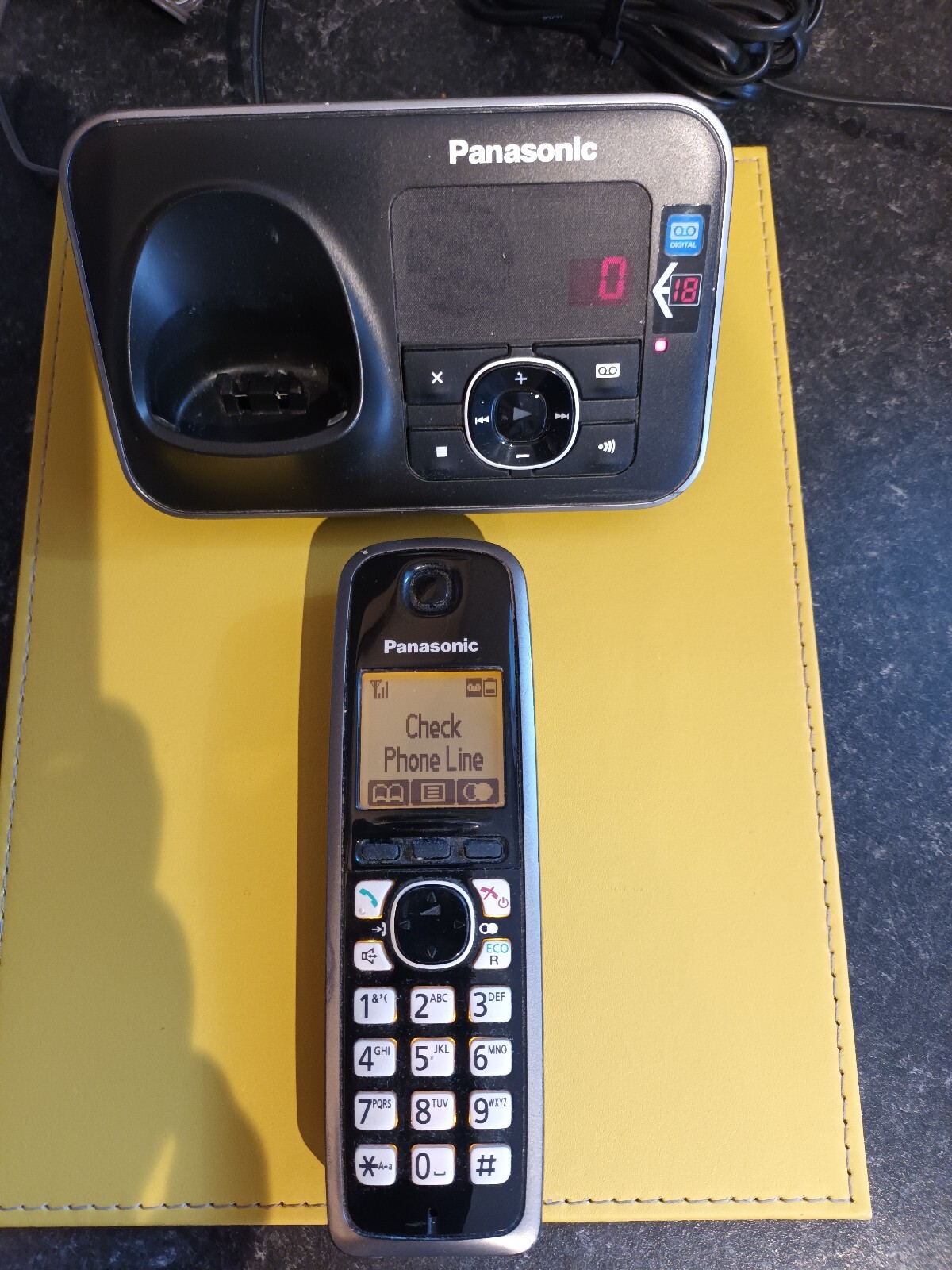 Panasonic Cordless Telephone with Answer Machine eBay