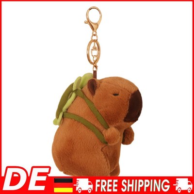 Cute Capybara Keychain Adorable Capybara  for Handbag Backpack (Turtle)