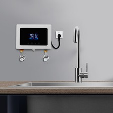 Calentador de agua eléctrico instantáneo montado en la pared mini tanque de agua pequeño 3000 W NUEVO