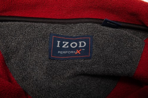 IZOD PerformX Fleece Jacket Men's Extra Large Maroon 1/4 Zip Long Sleeve - Picture 4 of 11