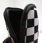 Modern Expressions Water Bottle Pouch - Checkered Black and White with Handle — photo 6