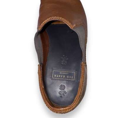 Ted Baker London Chelsea Leather Loafers Brown 28920 Men display picture 1