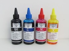 Inchiostro per Cartucce Stampante Epson   1 x 100 ml  nero e 3 x 100 ml  colore 