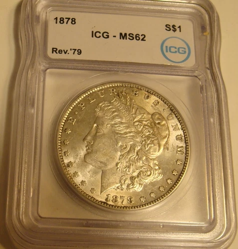 1878 7TF REV 1879 Morgan Dollar MS-62 ICG