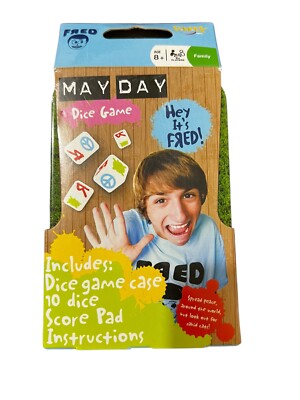 Fred May Day Dice Game in a Tin By Fundex, Vintage NEW