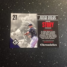 Trevor Story 2017 Chronicles Baseball #30 MLB Colorado Rockies Shortstop