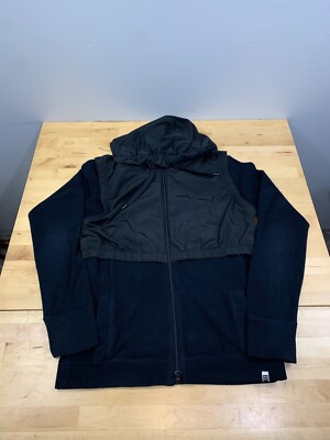 Roxy Jacket Womens M Black Casual Full Zip Hooded 10405