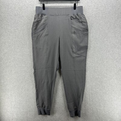 Cuddl Duds Pants Womens Size Large Gray Jogger Tapered Pull On Performance