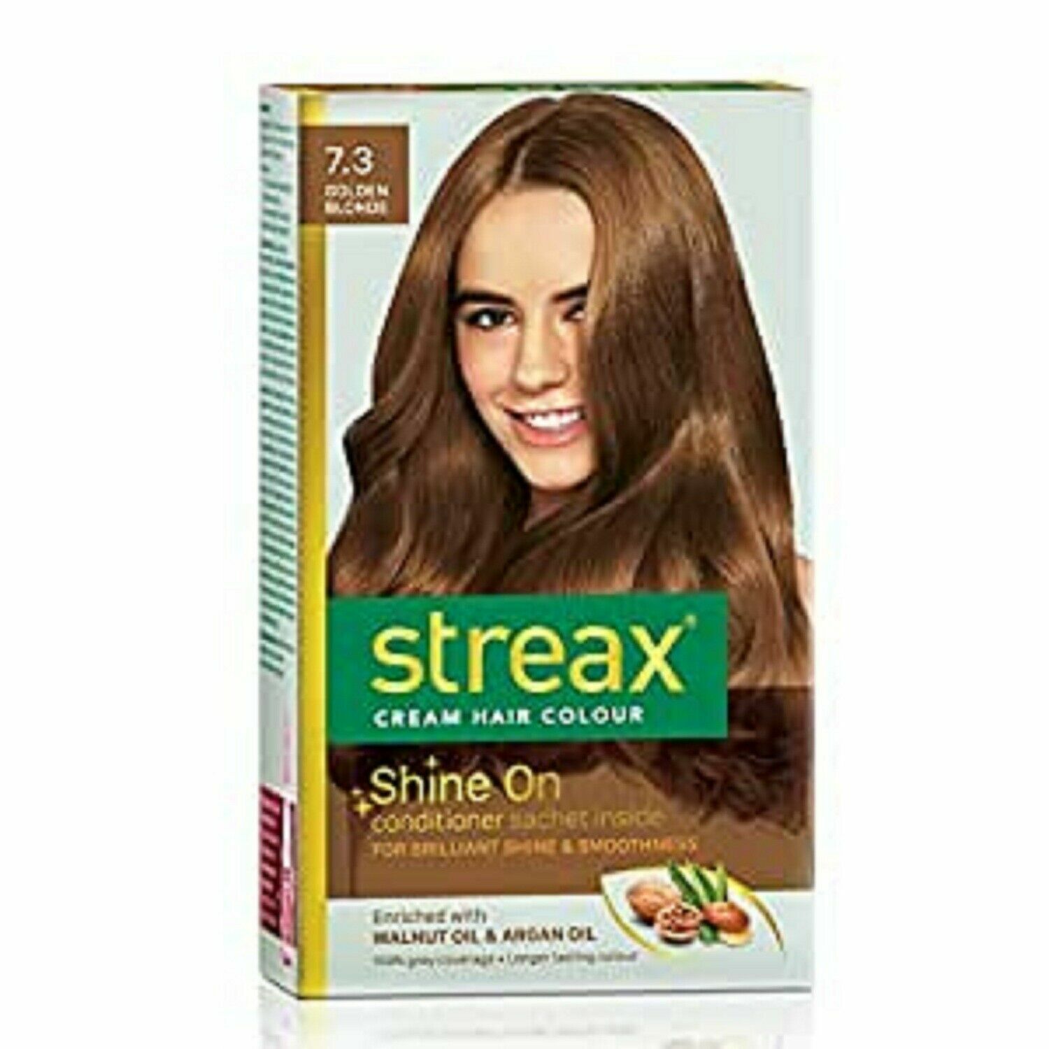 Streax Cream Hair Color For Women & Men Golden Blonde Walnut Oil & ArganOil  60ml | eBay
