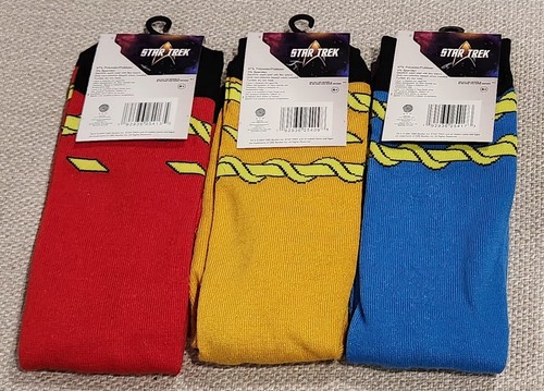 Star Trek Universe Character Crew Socks Sz 6 – 12 Six Designs 1 Pr Your Choice - Picture 4 of 6