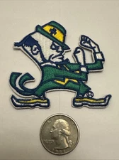 Notre Dame Fighting Irish Vintage Embroidered Iron On Patch 2.5” x 2.5” Awesome