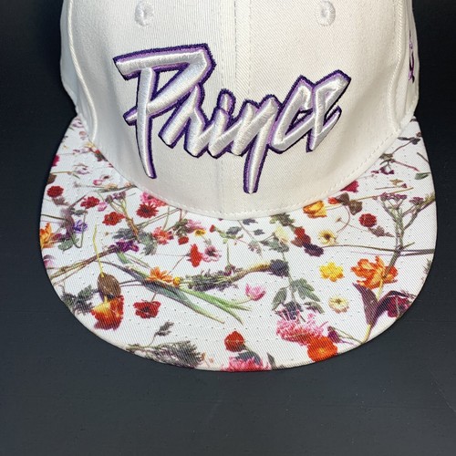 Minnesota Twins Hat Cap Snap Back PRINCE Floral Brim White Purple Baseball MLB - Picture 2 of 12