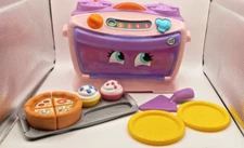 LeapFrog Purple Number Lovin Oven Playset Accessories Pizza Cupcakes Plates