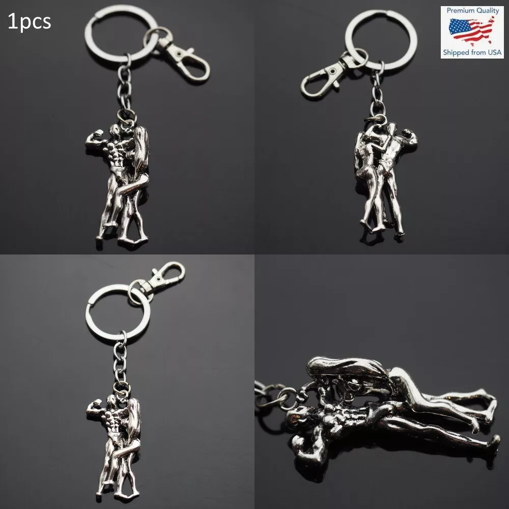 Bodybuilding Man Woman Muscle Compete Competition Pendant Keychain Key Chain