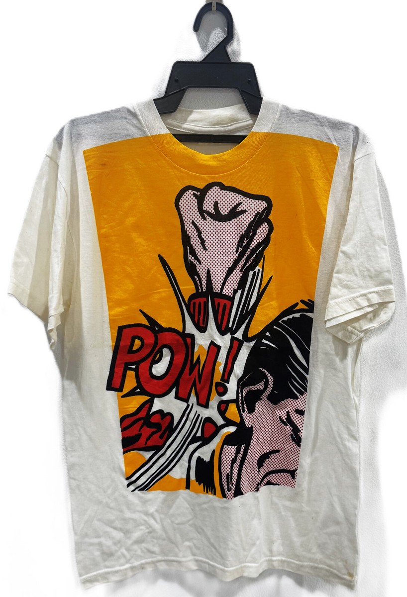 VINTAGE 80s ROY LICHTENSTEIN POW! FIFTH COLUMN PUNK ROCK POP ART T 