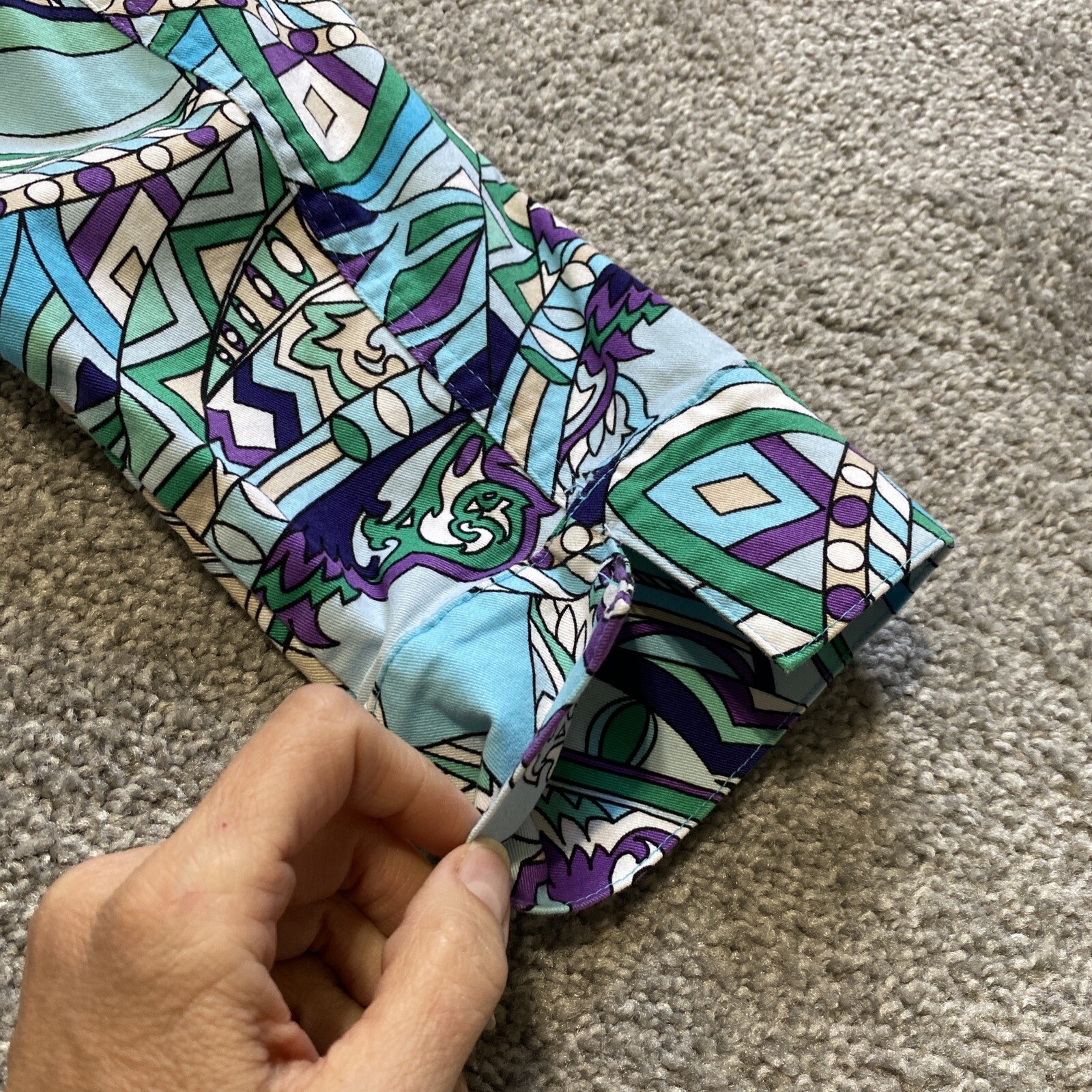 Chicos 2 Multicolor Abstract Jacket Button Front … - image 11