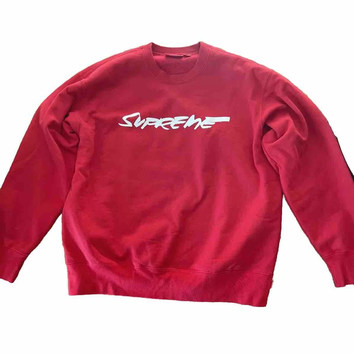 Supreme, Crewneck, Sweater, Size M, Futura Logo, Red
