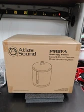 ATLAS SOUND PM8FA-B Strategy Series Tuned Ported Pendant Mount Speaker System