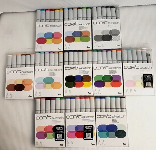 Copic Markers 6-Piece Sketch Set, Blending Basics-image