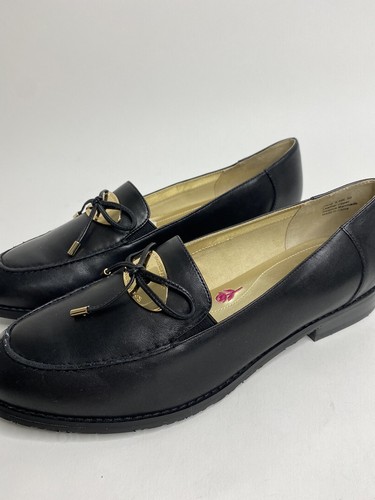 Women’s Ros Hommerson Dana Black Leather Medallion Loafers Flats •9.5W *NEW - 第 8/12 張圖片