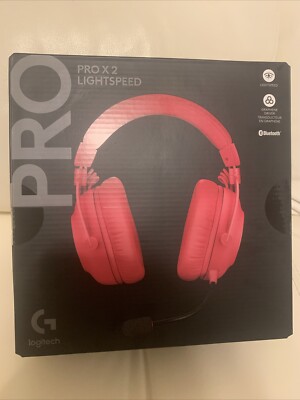 Logitech PRO X 2 Lightspeed Wireless Gaming Headphones Headset, Pink