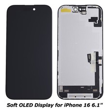 Soft OLED Display LCD Screen Touch Digitizer Assembly Replacement For iPhone 16