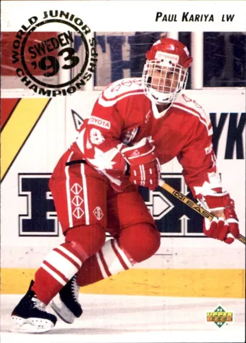 1992-93 Upper Deck #586 Paul Kariya RC TEAM CANADA ROOKIE ANAHEIM MIGHTY DUCKS