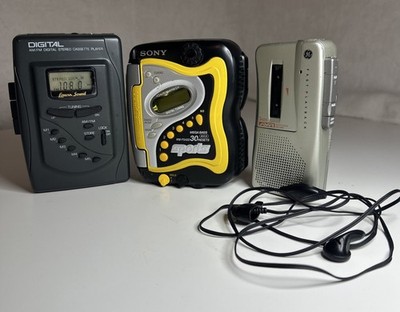 Lot Of 3 Vintage Sony Walkman Portable Cassette Mini Micro Cassette For Repair