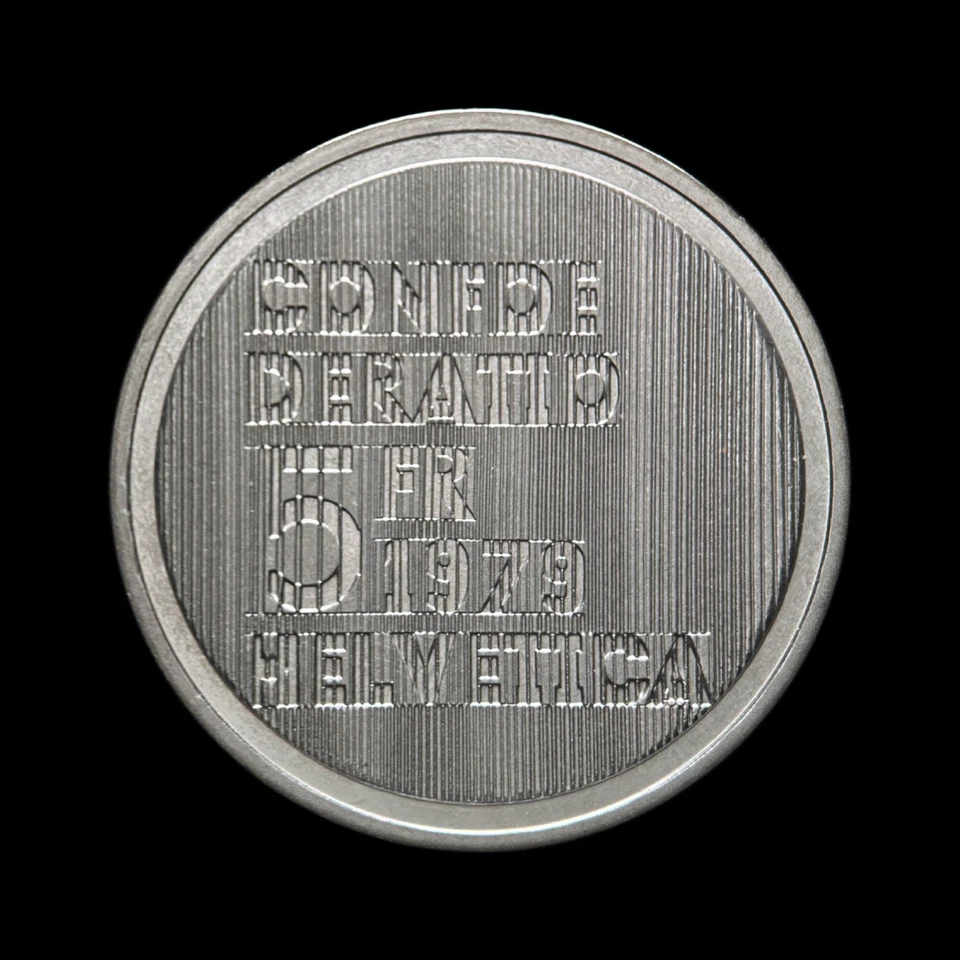 SWITZERLAND. 1979, 5 Francs - Albert Einstein, Portrait, Letter E, 1 UNC - Image 2 of 3