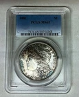 Morgan Silver Dollar  1881-P  MS65  Nice Toning/Flawless/Strong Strike