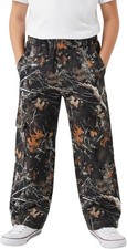 Kid's Boy's Polyester Stretchy Wide Leg Streetwear Baggy Camo Cargo Pants - 4T