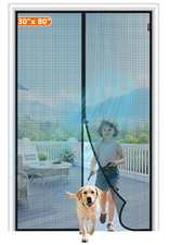 Magnetic Screen Door Heavy Duty Hands-Free Mesh Curtain Anti Mosquito Bugs Fly