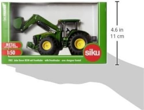 siku 1982, John Deere with Front Loader, 1:50, Metal/Plastic, Green, Multifuncti - Foto 2 di 9