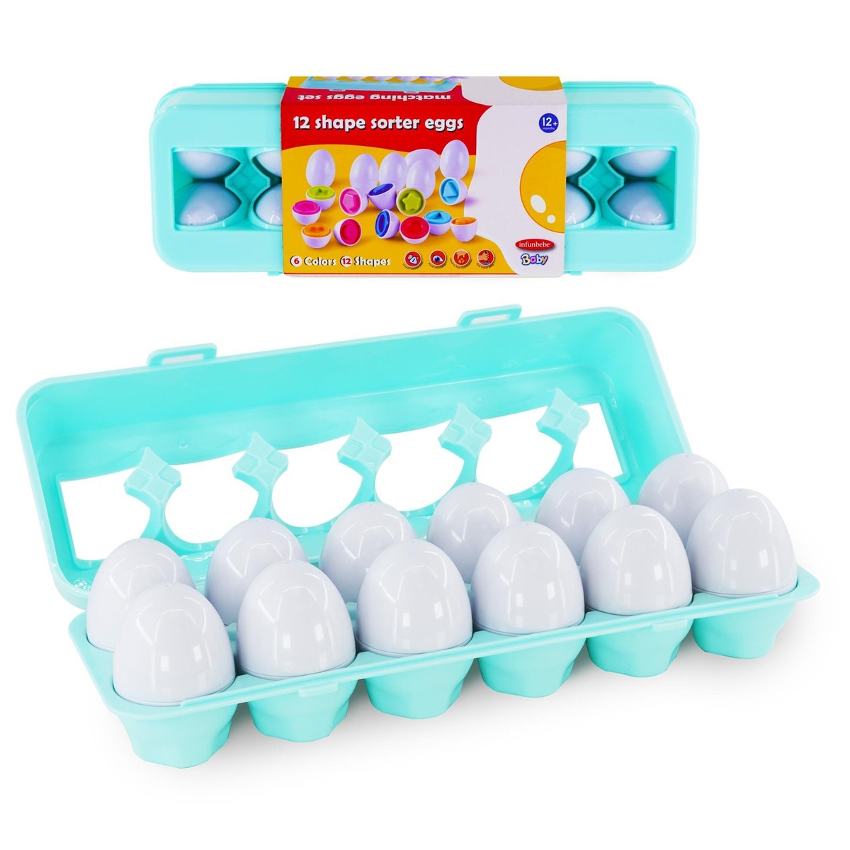 12 Pcs Matching Eggs Set Educational Puzzle Toy Color & Shape
