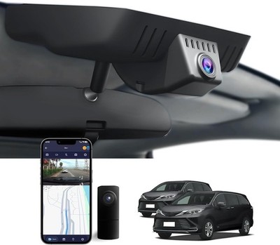 4K Front & 1080P Rear Dash Cam for Toyota Sienna 2021-2025