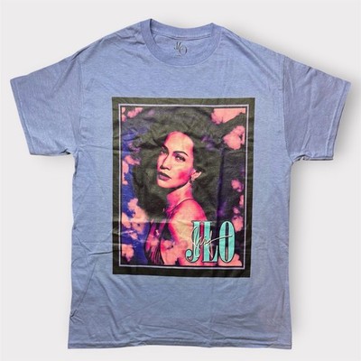 JLO Jennifer Lopez Graphic T-Shirt Blue Warner Music Group 2024 Mens Medium