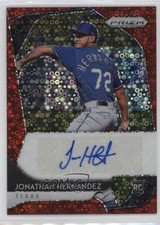 2020 Prizm Rookie Quick Pitch Red Donut Circle 5/35 Jonathan Hernandez Auto 1u6