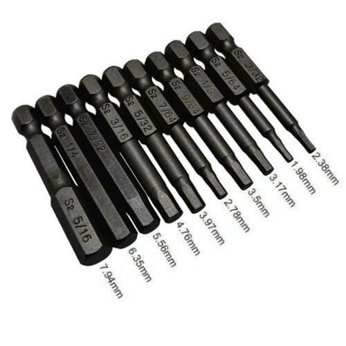 Screwdrivers Hex Magnetic Heads Wrench Drill Bits 1 4 Shank Steel Tool - Picture 11 of 12