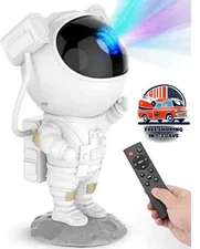 Proyector Galaxia Estrellas Luz Nocturna Astronauta LED con Control Temporizador