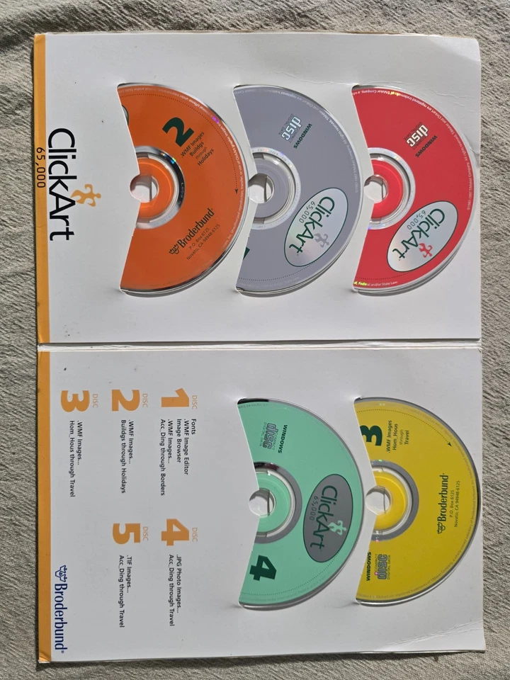 Click Art 65,000 5 Cds - Broderbund - Image 3 of 3