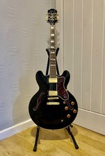 EPIPHONE SHERATON II EB EBONY SEMI HOLLOW ELECTRIC GUITAR