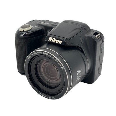Nikon Coolpix L330 Black Digital Camera 26x Optical Zoom Nikkor ED