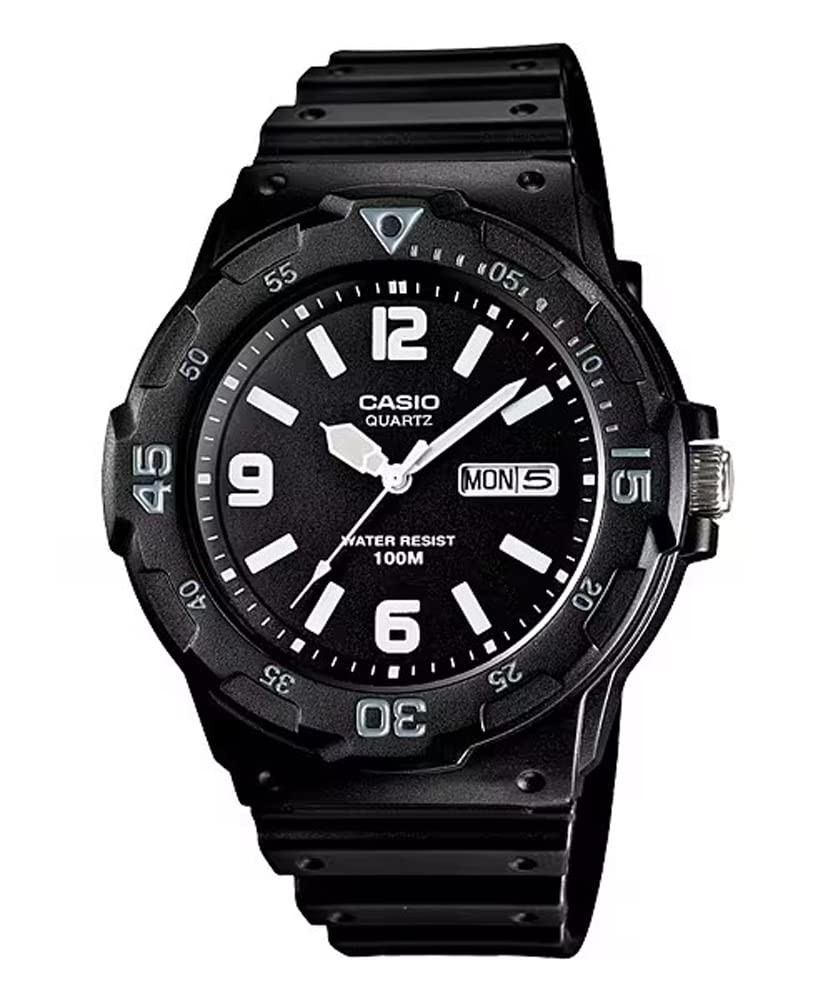 Reloj de cuarzo CASIO STANDARD MRW-200H-1B2V para hombre negro modelo extranjero