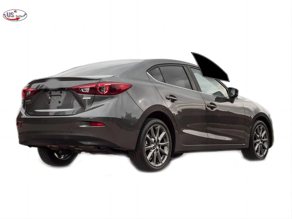 Kit de película de tinte de ventana de 2 capas precortada personalizada computarizada para Mazda 3 sedán 2010-2013 Foto 2 de 4