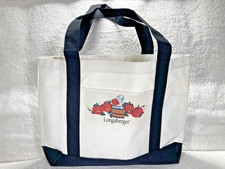 Longaberger RETIRED Halloween "Ghost in Basket  Pumpkins" Canvas Tote/Bag - NEW