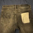 PURPLE BRAND Men's Black Acid Wash Slim Denim Jeans Size 34 5-Pocket Logo — photo 2