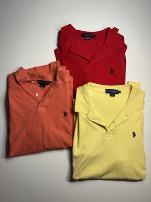 U.S. Polo Assn Men s XL Bundle Lot of 3 Assorted Colors Polo Shirt